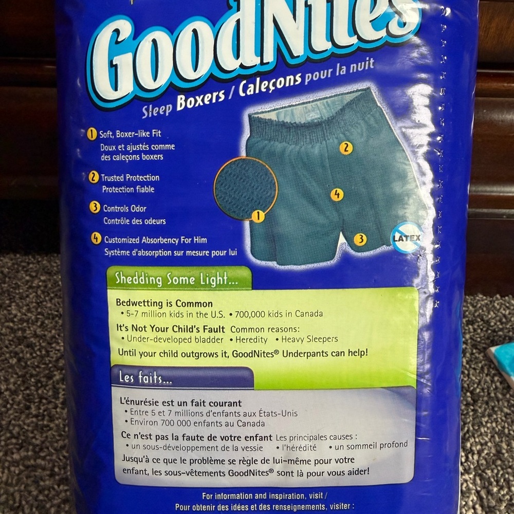 GoodNites Sleep Boxers for Boys - Picture 2 of 2